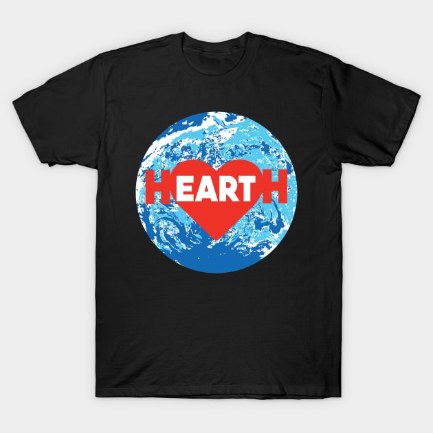 HeartH - I Love The Planet T-Shirt by jazzworldquest